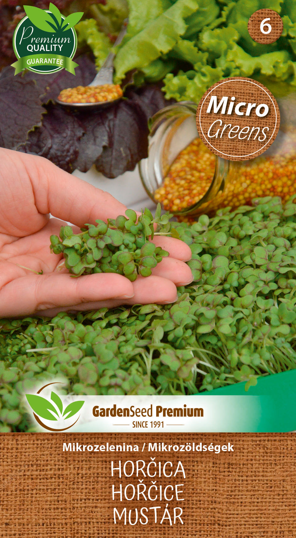 Garden Seed Mikrozelenina – Horčica 1ks