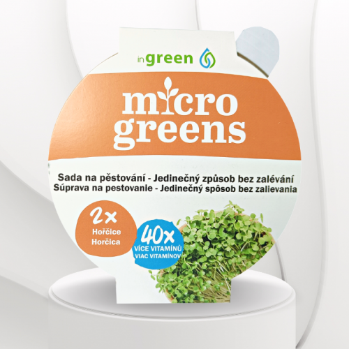 ingreen Pestovateľský set bez zalievania - horčica 1ks
