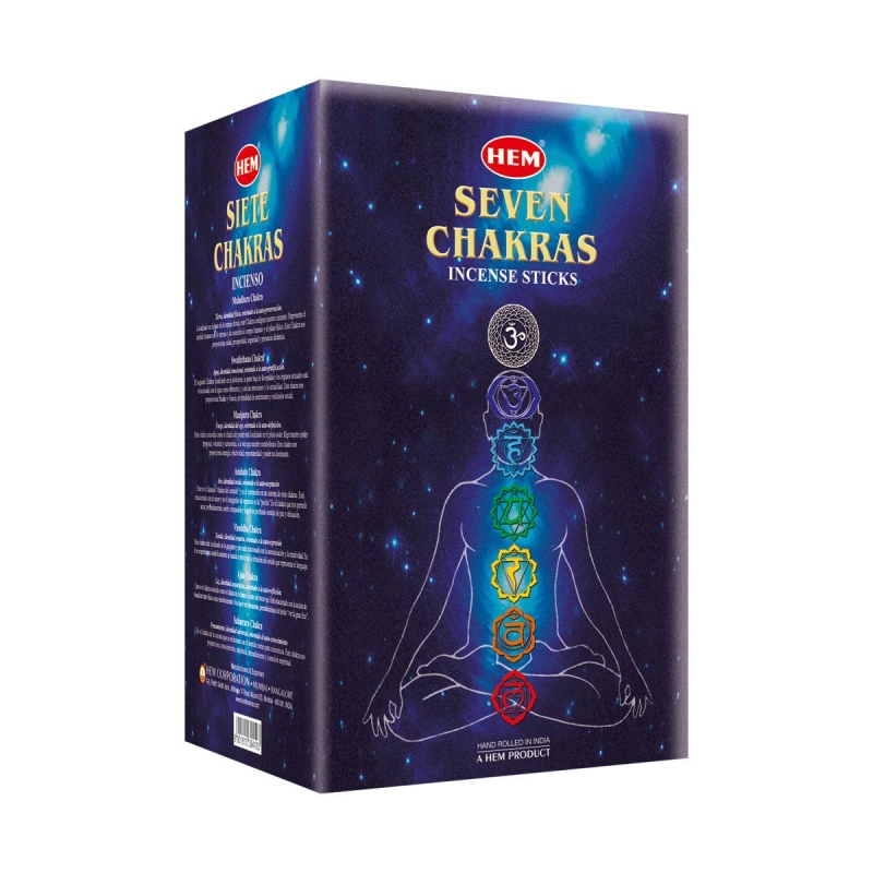 HEM SEVEN CHAKRAS Masala vonné tyčinky 1 balenie