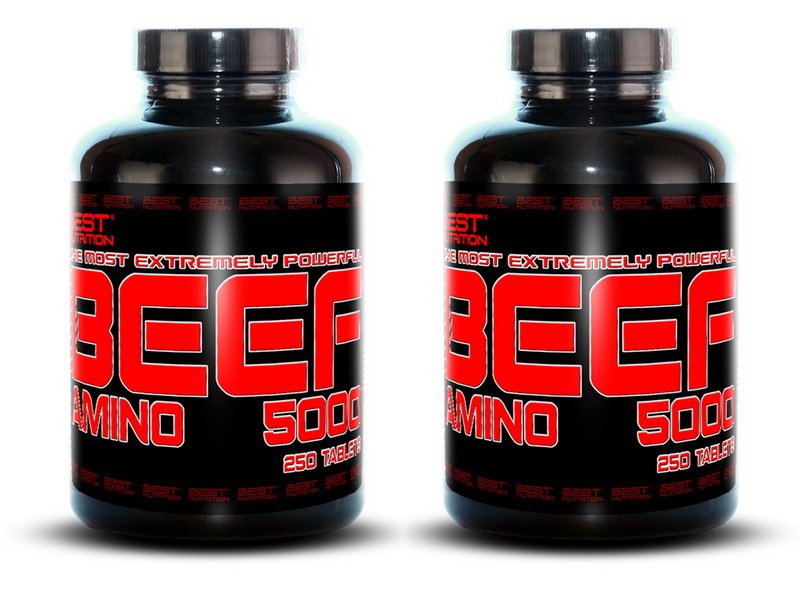 Best Nutrition 1+1 Zadarmo: Amino BEEF 5000, 250kapsúl