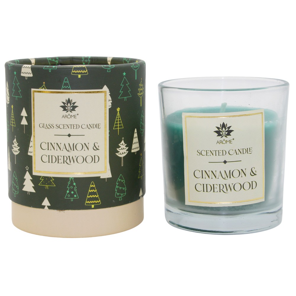 ARÔME Sviečka v papierovej tube Cinnamon & Ciderwood 120 g