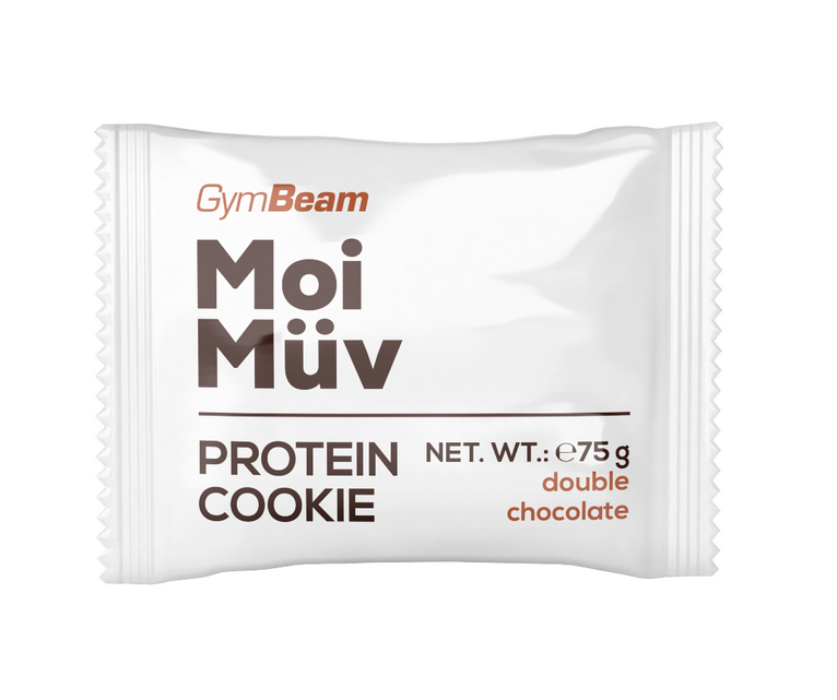 GymBeam MoiMüv Protein Cookie dvojitá čokoláda 75g