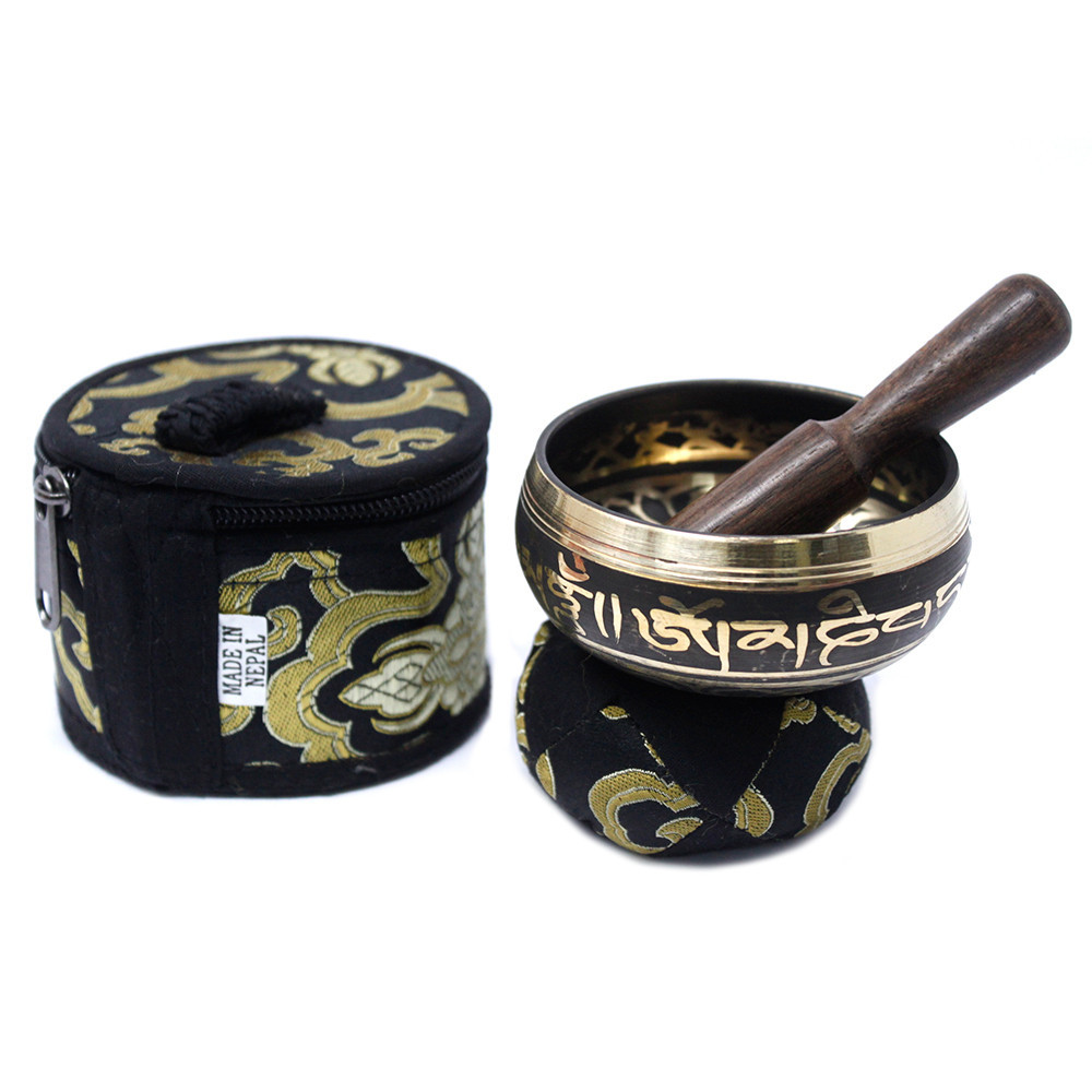 AWM Mini Tibetská Spievajúca Miska Darčekový Set - Čierna 1ks