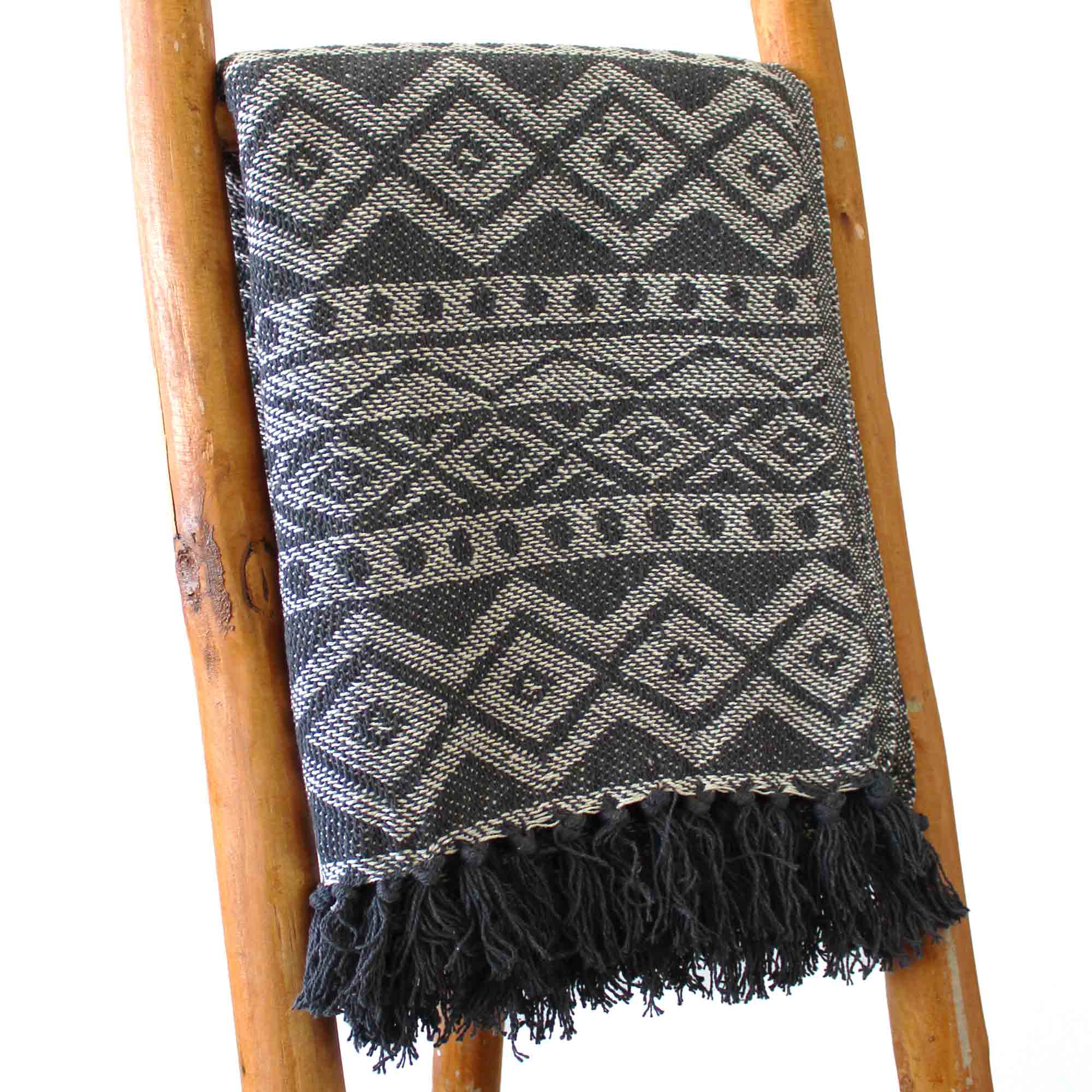 AWM Boho Pohodlný Prehoz - 125 x 150 cm - Sivá Geometria 1ks