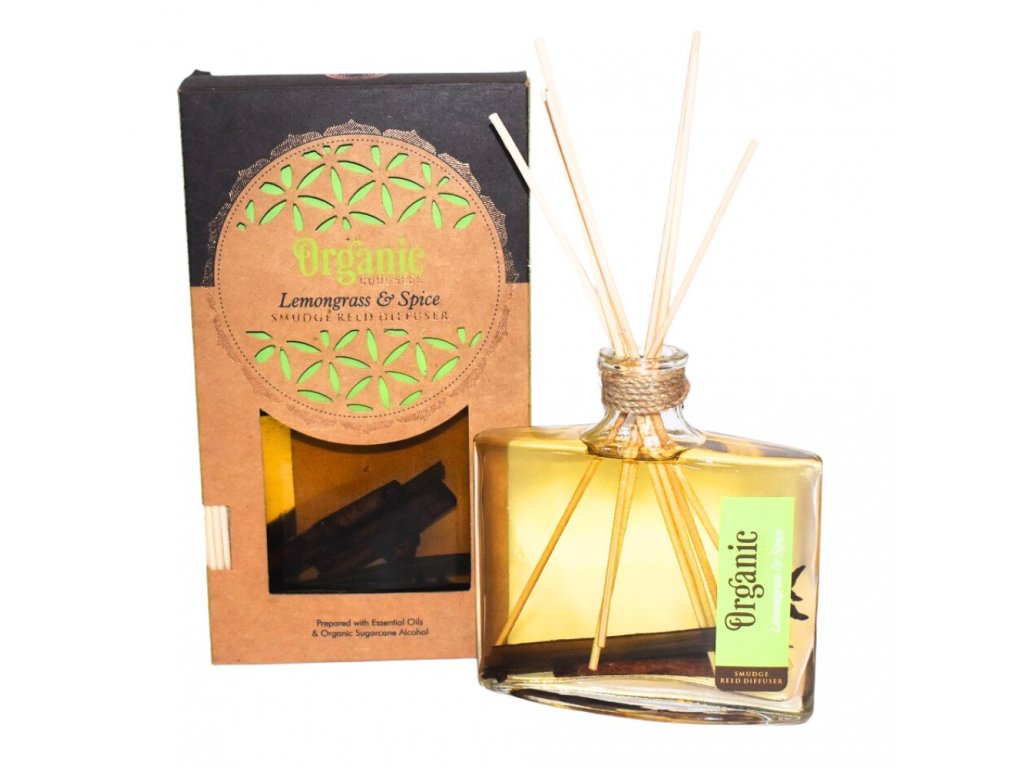 ARÔME Organický difuzér 150 ml s tyčinkami, Lemongrass & Spice 1ks
