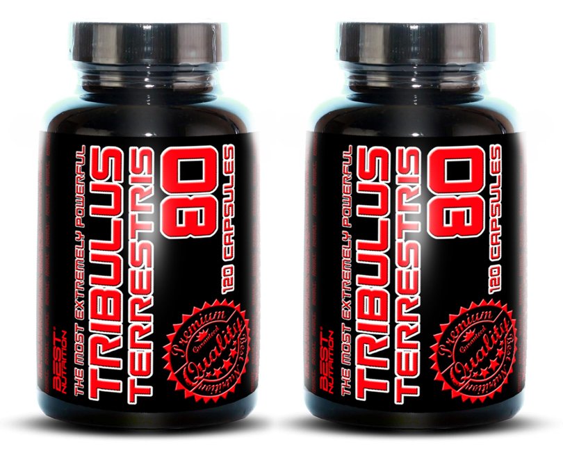 Best Nutrition 1+1 Zadarmo: Tribulus Terrestris 80%, 120 kapsúl
