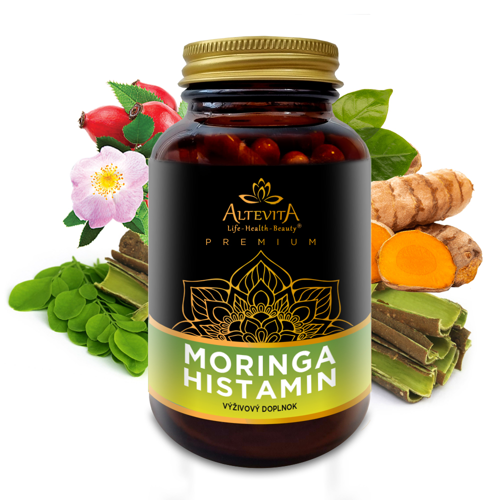 2 + 1 zadarmo Altevita Moringa histamin 140 kapsúl