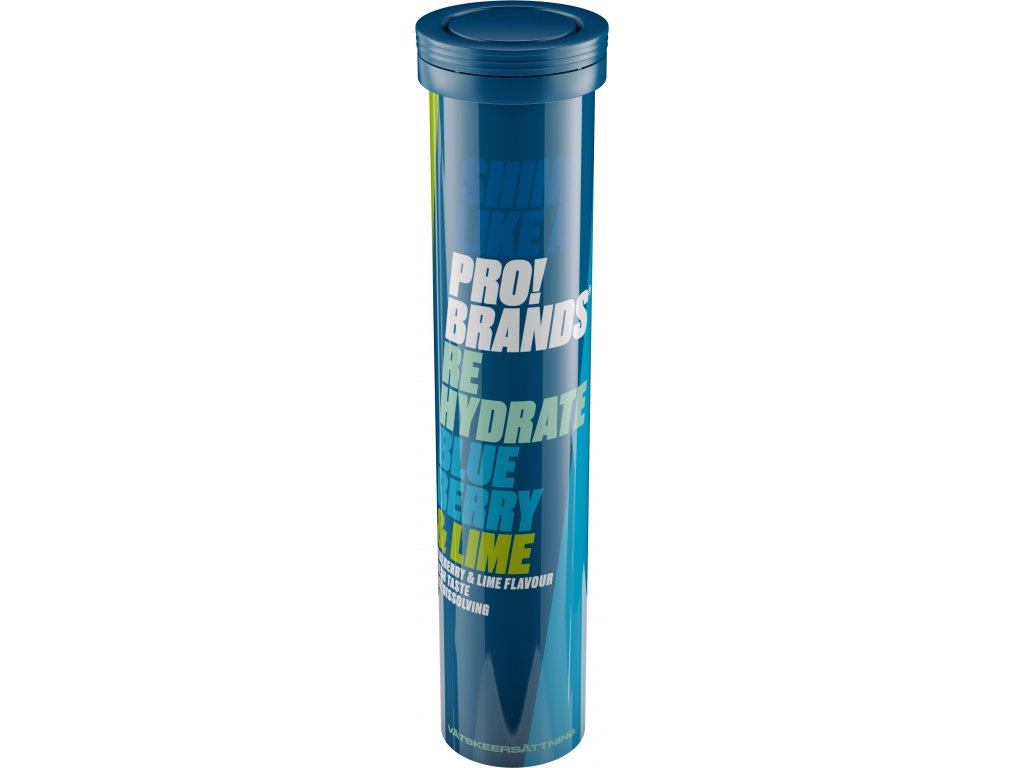 PRO!BRANDS Rehydrate čučoriedka/limetka 80g (20tbl)