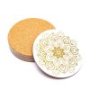 Sada podložek pod sklenice Mandala bílá 6 ks