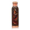 Medená fľaša s kvetinovým vzorom, 950 ml