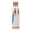 Medená fľaša s motívom páva, 950 ml