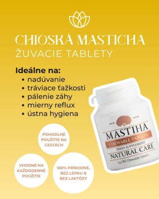 🌿 Poznáte silu chioskej mastichy? Žuvacie tablety z tejto vzácnej živice z gréckeho ostrova Chios sú známe svojimi...