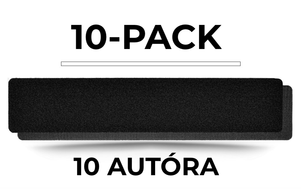 Tépőzáras rendszámtábla tartó - 10 pack