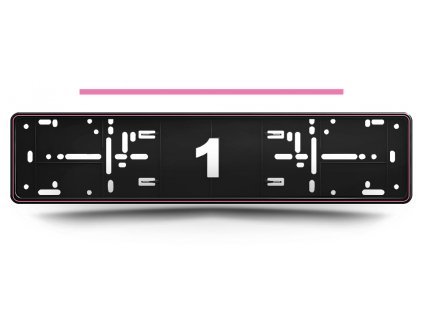 Držiak ŠPZ pink ružový