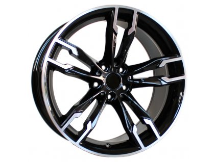 Alu kola Mille Miglia MY704, 19x9.5 5x112 ET40, černá + leštění