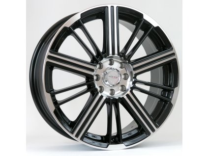 Alu kola Racing Line 523, 17x7 8x100 ET35, černá + leštění