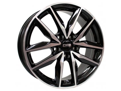 Alu kola CMS C28, 19x7.5 5x112 ET50, černá + leštění