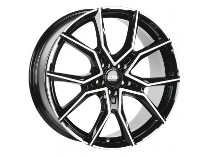 Alu kola CMS C33, 19x8 5x112 ET50, černá + leštění