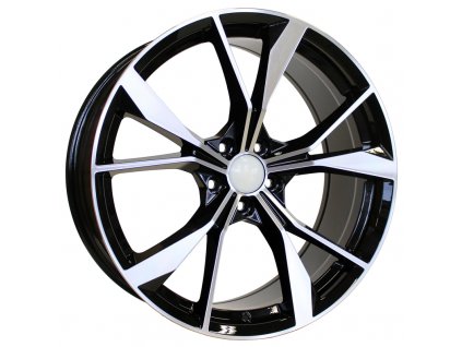 Alu kola Racing Line B5808, 18x8 5x112 ET41, černá + leštění