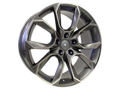 Alu kola Racing Line SK516, 16x6.5 5x112 ET46, šedivá + leštění