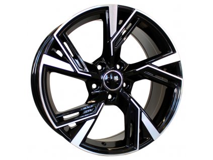 Alu kola Racing Line B1571, 20x9 5x112 ET31, černá + leštění