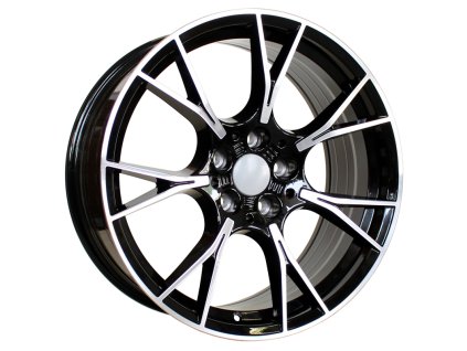 Alu kola Racing Line B1617, 20x9.5 5x112 ET37, černá + leštění