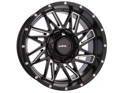 Alu kola Racing Line B1544, 18x9 10x127 ET-12, černá matná + leštěný límec