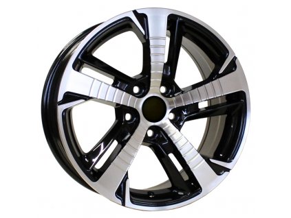Alu kola Racing Line B5514, 16x7 4x108 ET25, černá + leštění