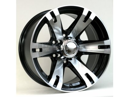 Alu kola Racing Line BK311, 16x8 5x139.7 ET0, černá + leštění