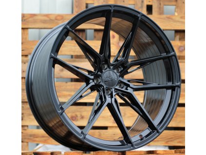 Alu kola Haxer HX036F, 21x10.5 5x112 ET40, černá lesklá (zátěžová)