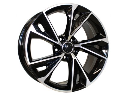 Alu kola Racing Line B1566, 20x9 5x112 ET35, černá + leštění