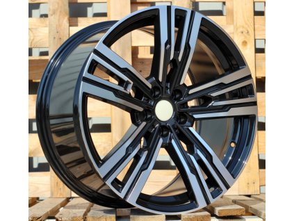 Alu kola Racing Line B1831, 20x10 5x112 ET41, černá + leštění