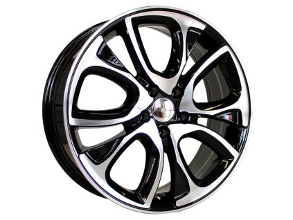 Alu kola Racing Line BY124, 18x7 4x108 ET30, černá + leštění