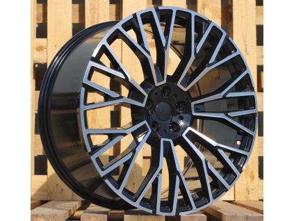 Alu kola Racing Line 3S1111, 20x10.5 5x112 ET40, černá + leštění