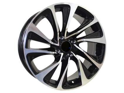 Alu kola Racing Line E1011, 17x7 4x108 ET25, černá + leštění