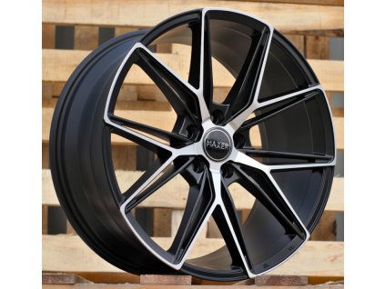 Alu kola Haxer HX043, 19x8.5 5x112 ET40, Černá matná + leštění
