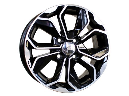 Alu kola Racing Line B5296, 17x7 4x100 ET40, černá + leštění