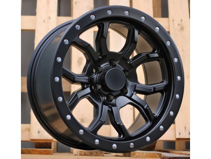 Alu kola Racing Line B1898, 17x9 6x114.3 ET0, černá matná