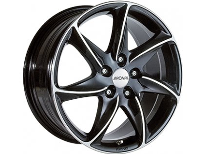 Alu kola RONAL R51, 15x6.5 4x98 ET35, černá lesklá + leštění