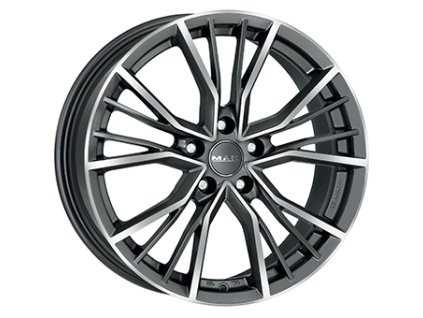 Alu kola MAK UNION, 19x8.5 5x112 ET45, šedivá + leštění (zátěžová)