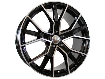 Alu kola Racing Line B5131, 20x9 5x112 ET31, černá + leštění