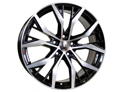Alu kola Racing Line BK713, 16x7 5x112 ET45, černá + leštění