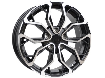 Alu kola Racing Line XF260, 17x7 4x100 ET44, černá + leštění