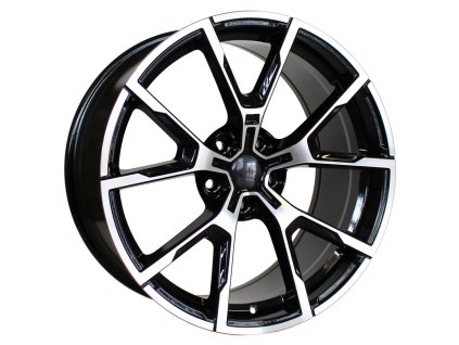 Alu kola Racing Line B5601, 19x9 5x112 ET42, černá + leštění