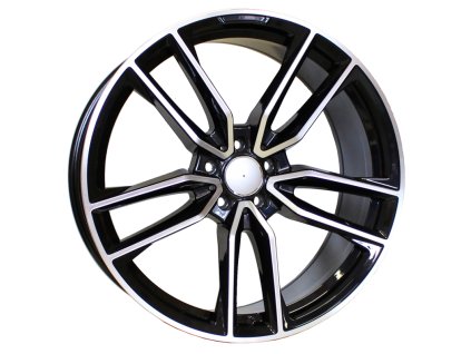 Alu kola Racing Line B5610, 22x10.5 5x112 ET40, černá + leštění