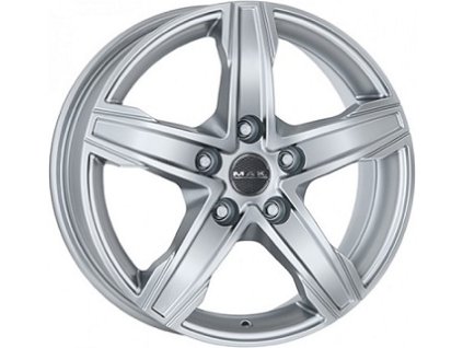 Alu kola MAK KING 5, 17x7.5 5x130 ET55, stříbrná (zátěžová)