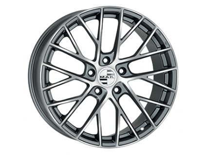 Alu kola MAK MONACO-D, 20x10.5 5x130 ET47, šedivá + leštění