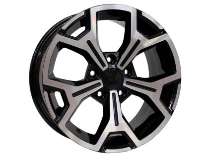 Alu kola Arceo DY356, 16x7 5x114.3 ET40, černá + leštění