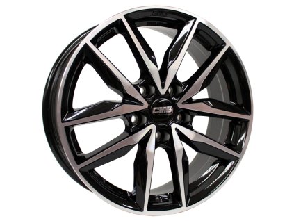 Alu kola CMS C28, 17x7 5x100 ET40, černá + leštění