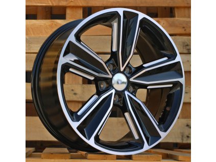Alu kola Racing Line AU016, 18x8 5x112 ET40, černá + leštění